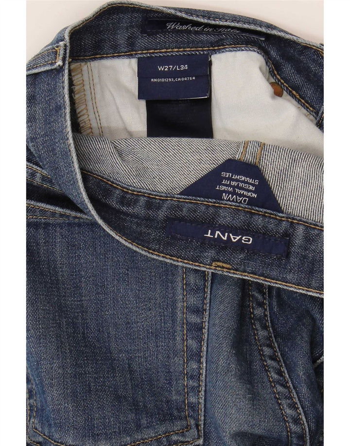 Gant Vaqueros Rectos Dawn De Corte Regular W27 L27 Azul Marino Mujer