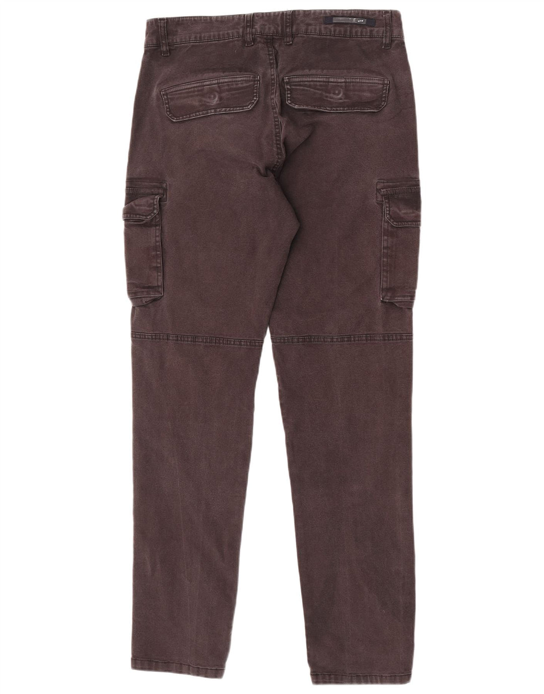 Gas Hombres Slim Cargo Pantalones Mediano W32 L32 Algodón Gris
