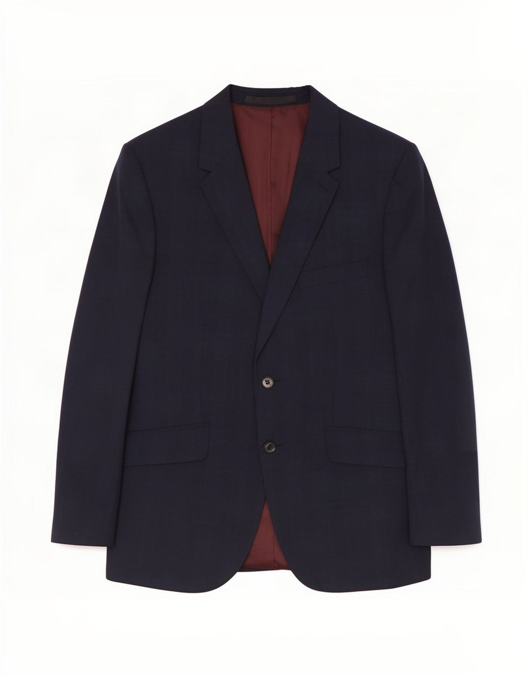 Marks & Spencer Chaqueta tipo blazer con 2 botones para hombre, talla 40, lana azul marino mediana