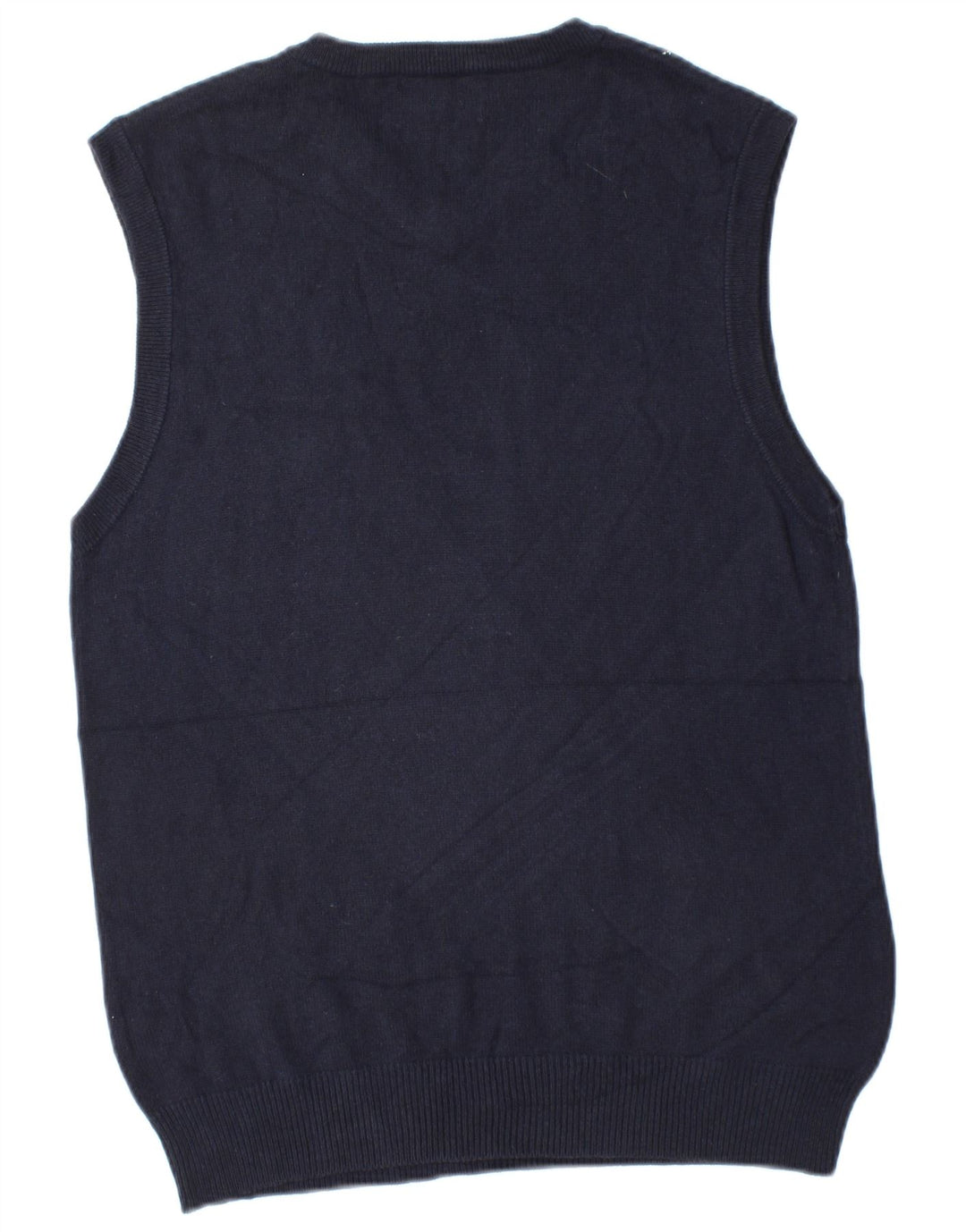 American Eagle Camiseta sin mangas para hombre, talla mediana, algodón azul marino Argyle/Diamond