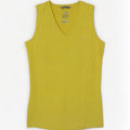 Adidas Mujer Climalite Chaleco Top UK 14 Medio Amarillo Poliéster