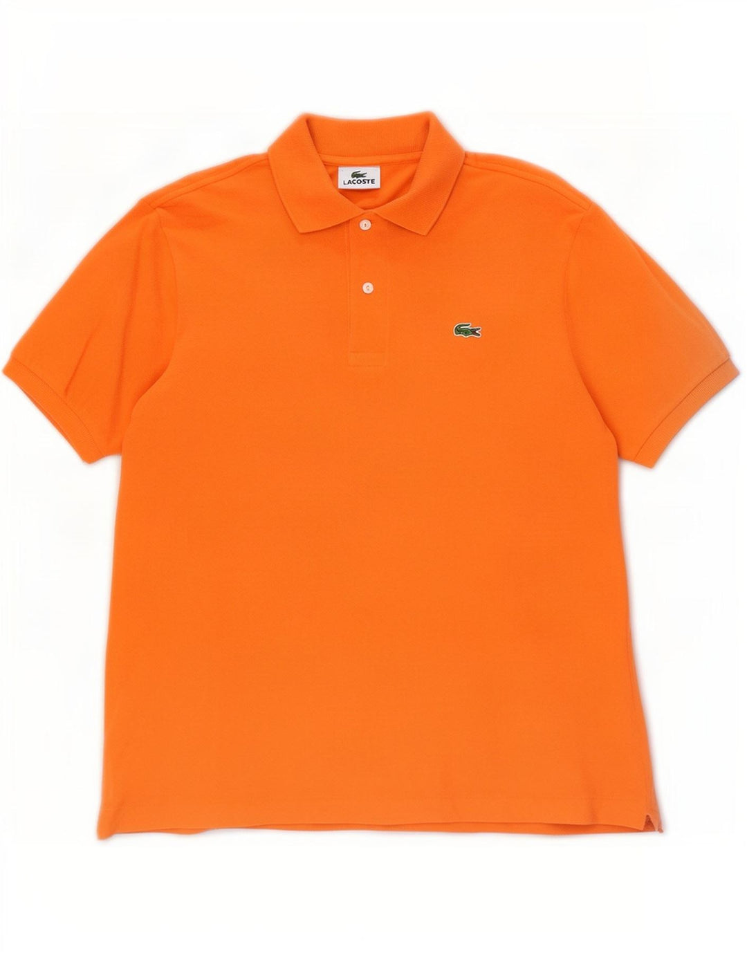Polo Lacoste para hombre talla 4 mediano algodón naranja