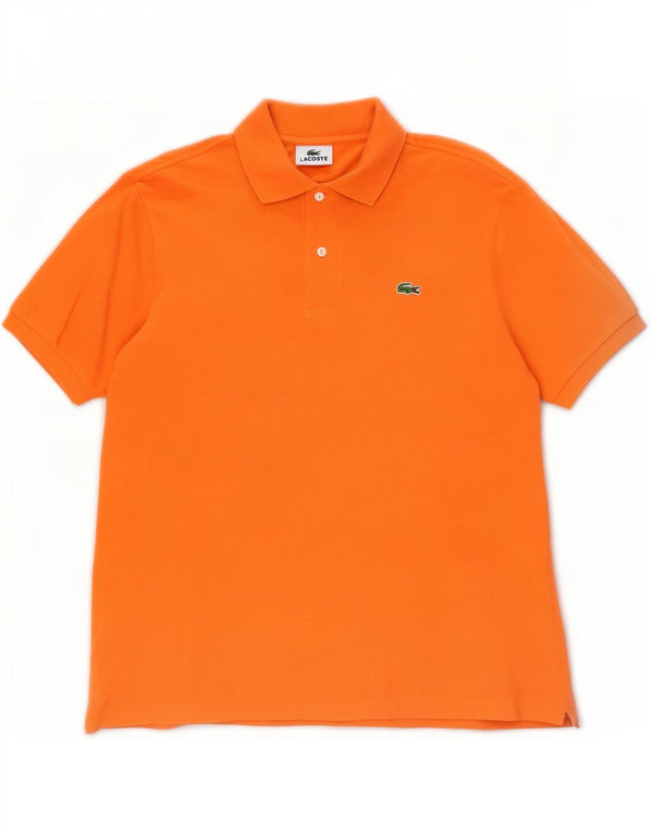 Polo Lacoste para hombre talla 4 mediano algodón naranja
