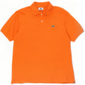Polo Lacoste para hombre talla 4 mediano algodón naranja