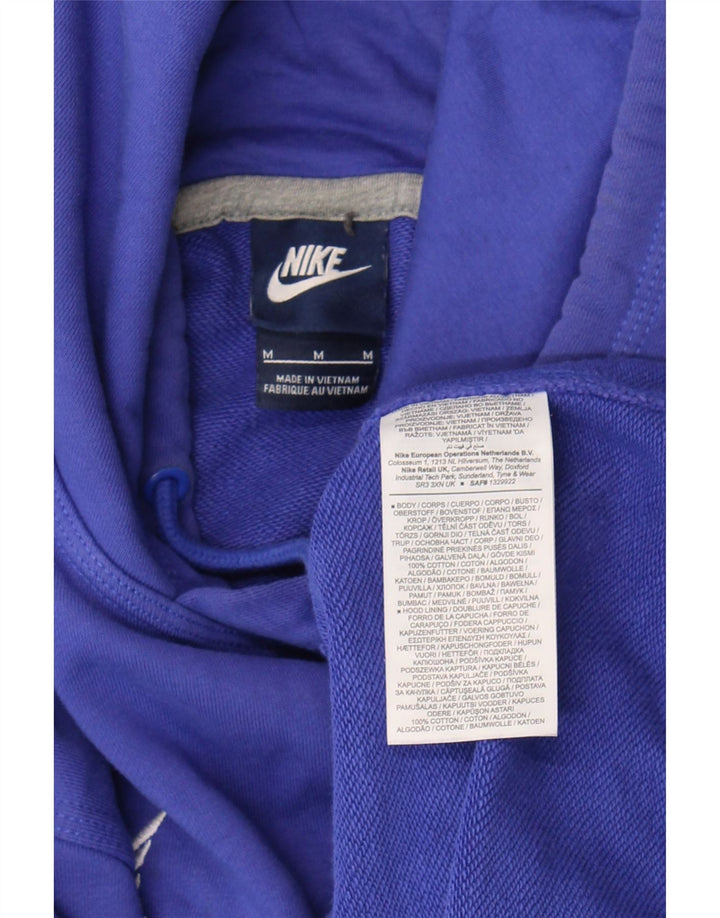 Nike Hombre Sudadera Con Capucha Gráfica Jersey De Algodón Azul Medio
