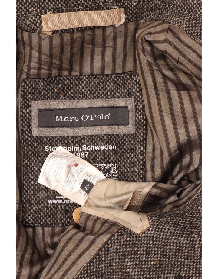 Marc O'Polo Abrigo para hombre UK 48 Lana moteada gris medio