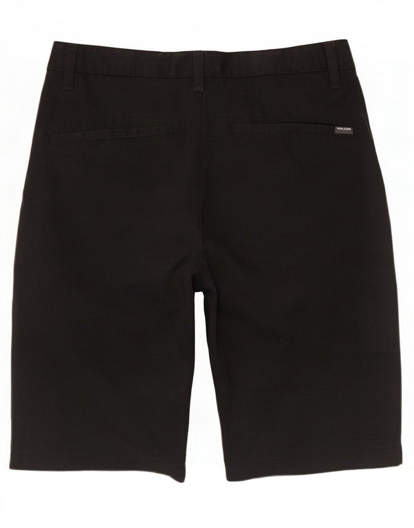 Pantalones cortos chinos Volcom W30 Medium Black Cotton para hombre