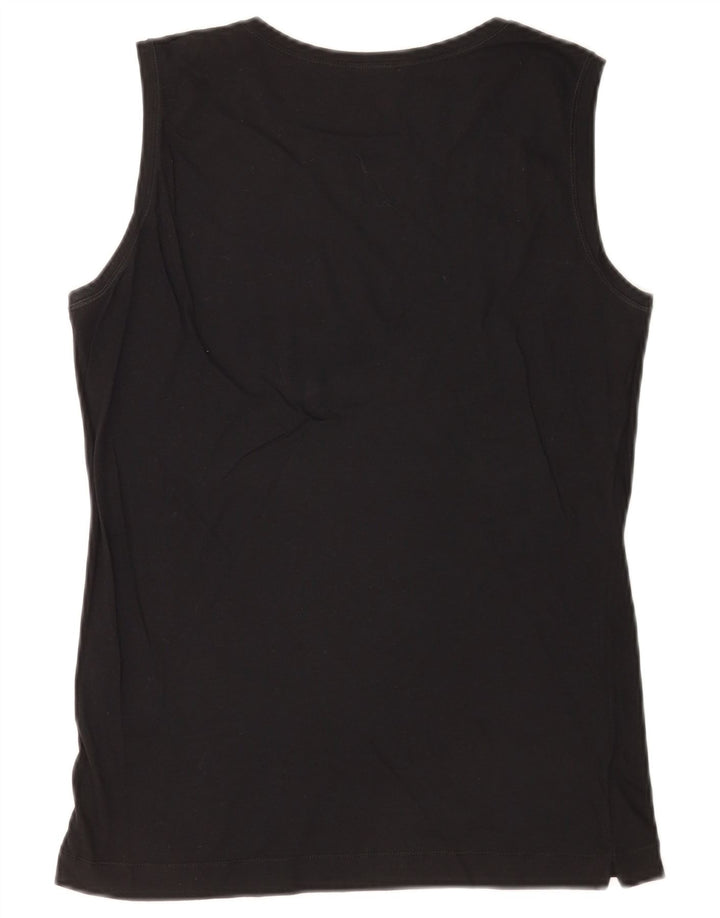 Joop Hombre Chaleco Top Medio Negro Algodón