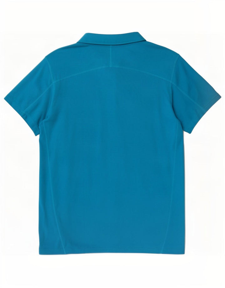 Nike Polo Dri Fit para hombre, poliéster azul grande