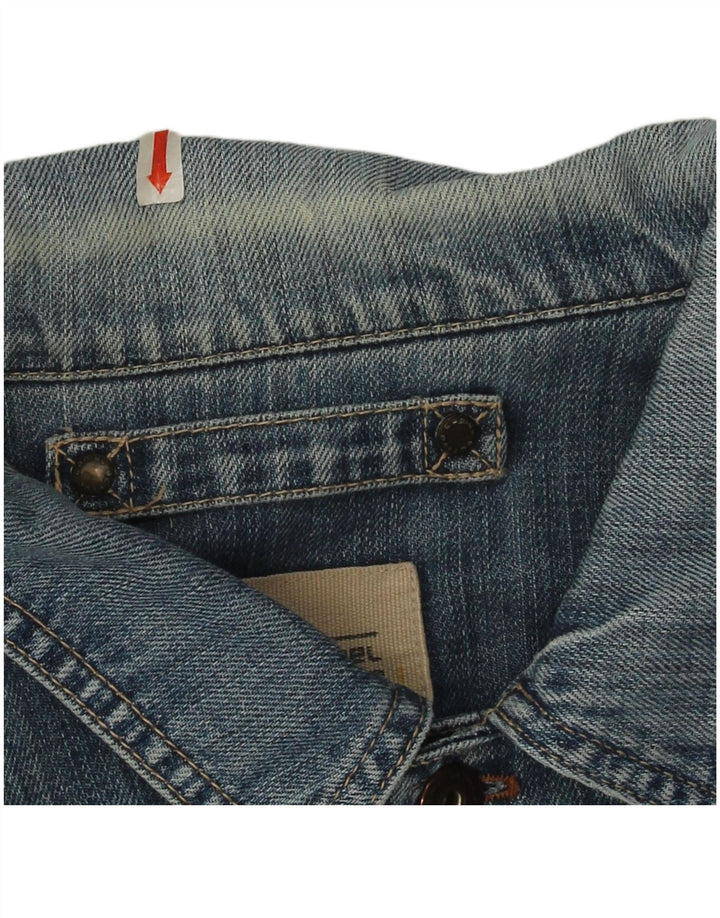 Camel Active Chaqueta vaquera para hombre UK 38 Algodón azul medio