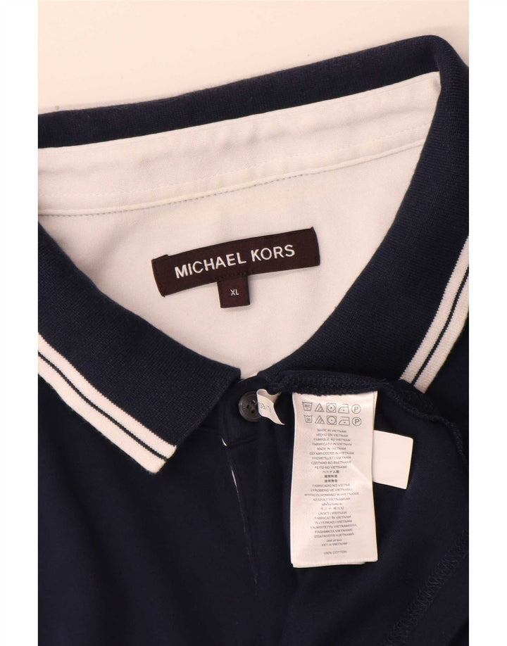 Michael Kors Polo Regular Hombre XL Algodón Azul Marino