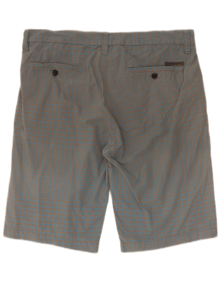 Pantalones cortos cargo Calvin Klein para hombre W33 Large Blue Gingham