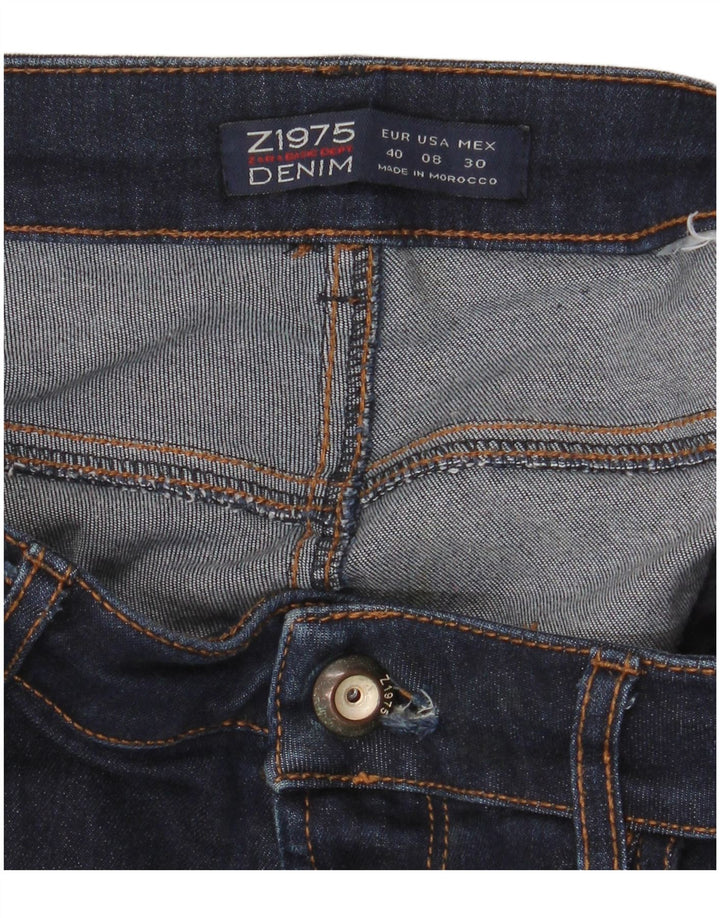 Zara Jeans Acampanados Mujer EU 40 Medium W30 L32 Azul Marino