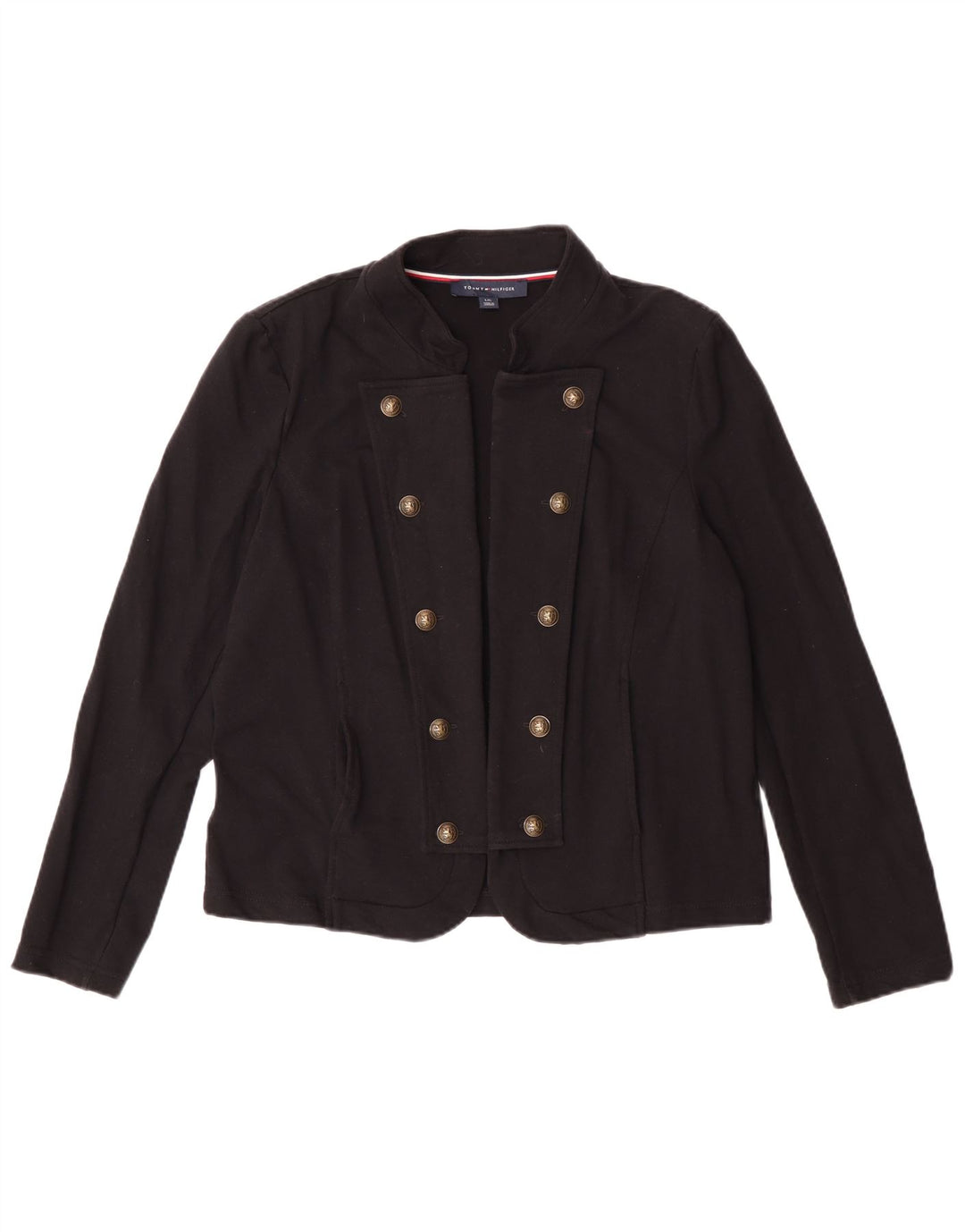 Tommy Hilfiger Cárdigan para mujer UK 46 Grande Algodón negro