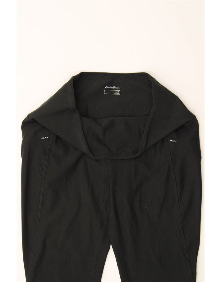 EDDIE BAUER Womens Leggings UK 14 Medium  Black Polyester Vintage Eddie Bauer and Second-Hand Eddie Bauer from Messina Hembry 