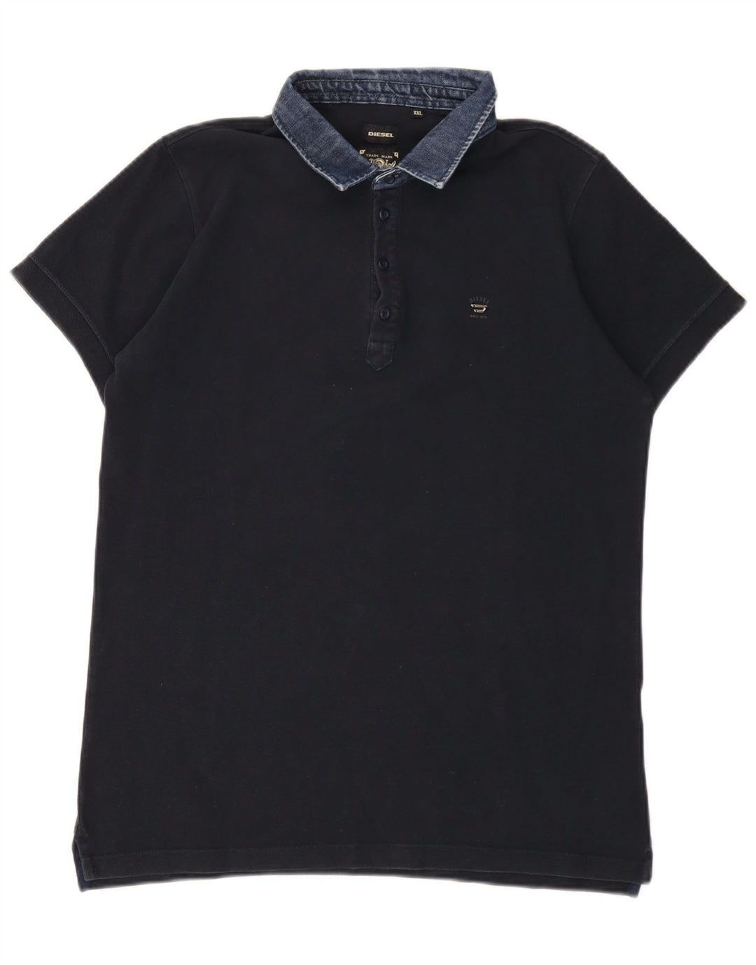 Diesel Polo Hombre 2XL Azul Marino Algodón
