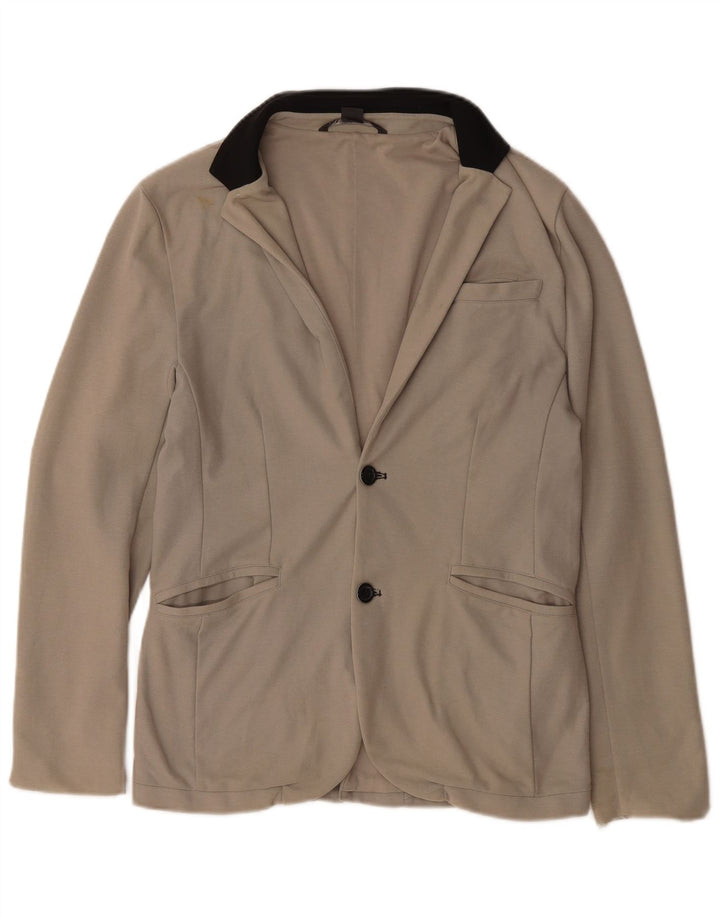 Armani Exchange Chaqueta tipo blazer de 2 botones para hombre Reino Unido 38 Algodón beige medio