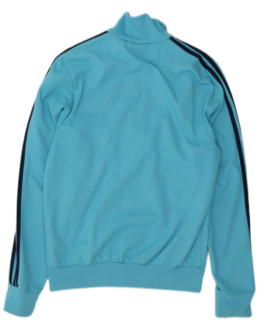 Adidas Hombre Chándal Top Chaqueta De Algodón Color Block Azul Medio