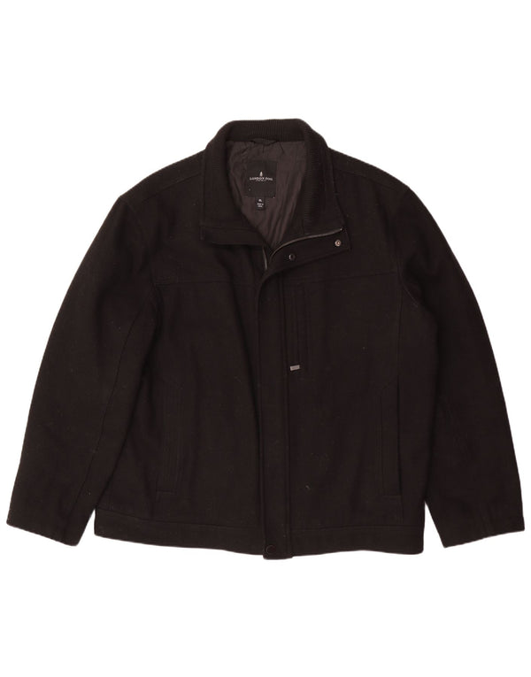 Chaqueta bomber para hombre London Fog UK 42 XL Lana negra