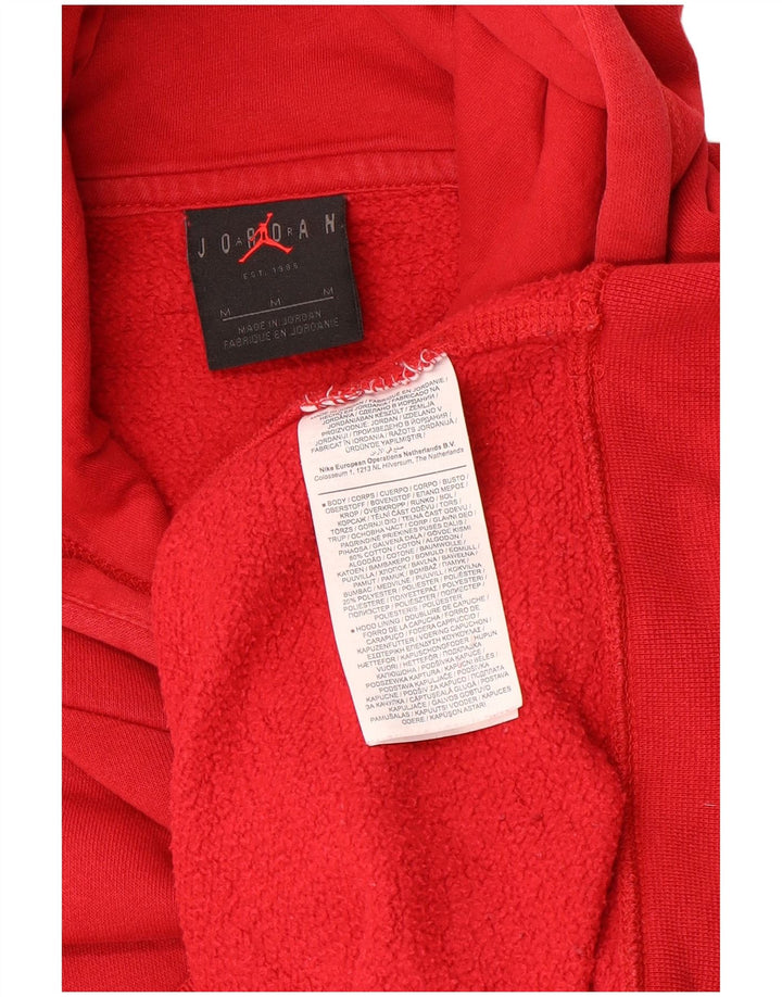 Jordan - Sudadera con capucha para hombre, color rojo medio, algodón
