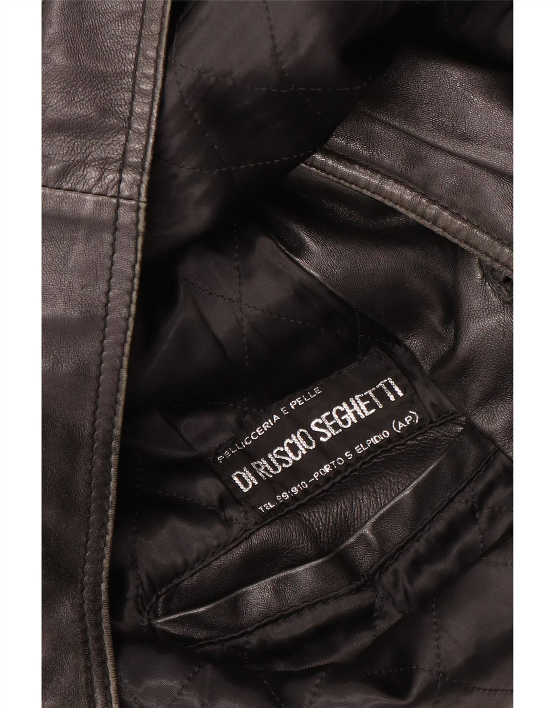 VINTAGE Chaqueta de cuero para hombre Reino Unido 40 Cuero negro grande