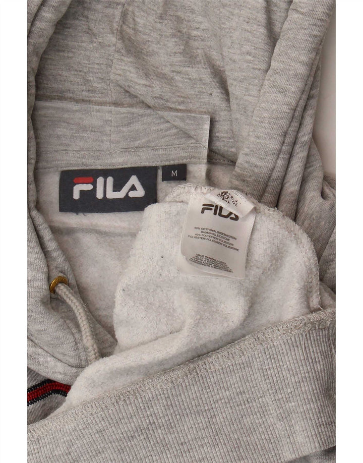 Fila Hombre Graphic Sudadera Con Capucha Jersey De Algodón Gris Medio