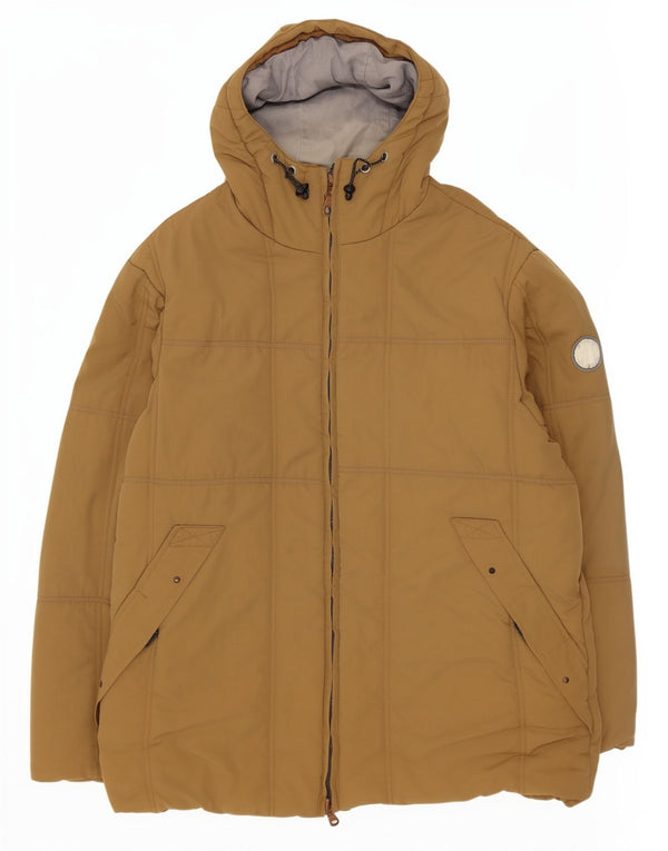 Murphy & Nye Mens Hooded Padded Jacket UK 42 XL Beige