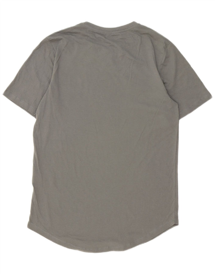 Jack & Jones Hombre Lash Camiseta Top Algodón Gris Medio