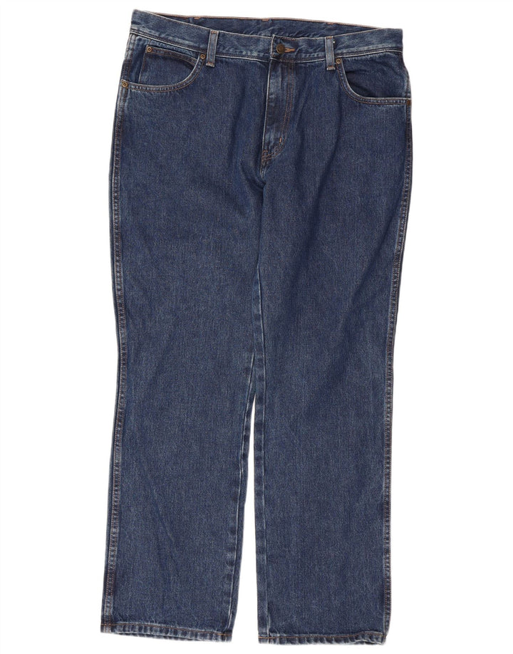 WRANGLER Vaqueros rectos de corte regular para hombre W36 L30 Algodón azul