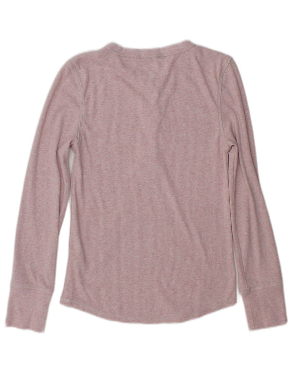 Marks & Spencer Top para mujer de manga larga UK 8 Small Rosa Poliéster