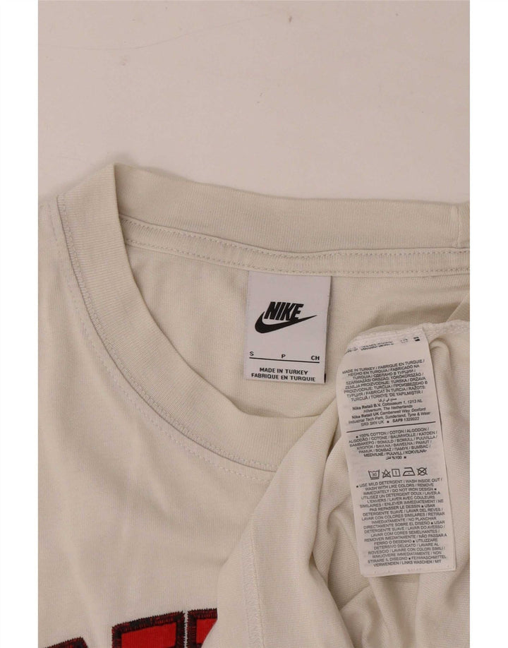 Nike Camiseta gráfica para hombre Top pequeño de algodón a rayas blancas