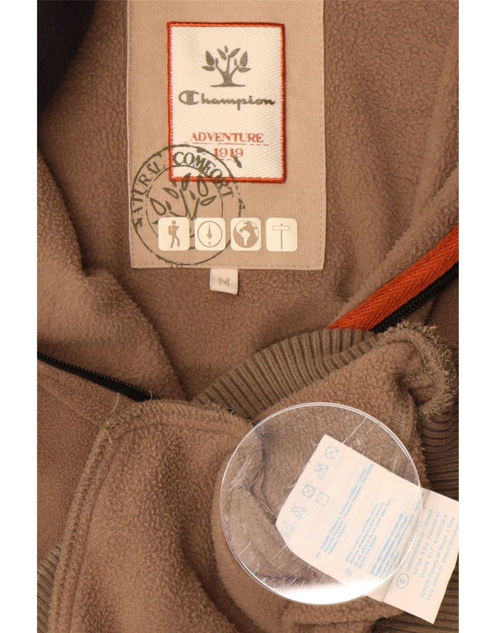 Champion Chaqueta polar para hombre UK 38 Poliéster marrón medio