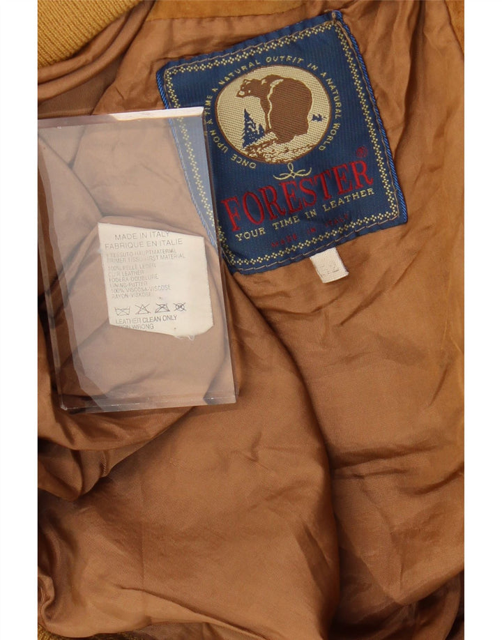 FORESTER Chaqueta bomber de ante para hombre IT 52 XL Cuero marrón