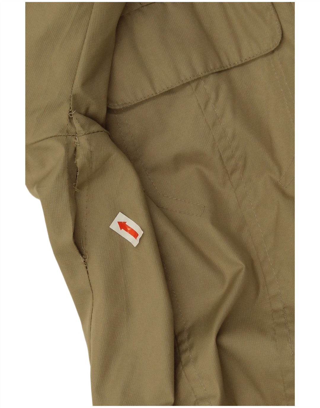 Brugi Chaqueta utilitaria extragrande para mujer UK 10 Small Beige Poliéster