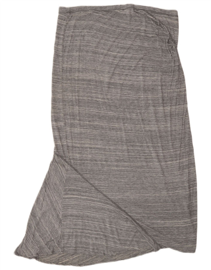 MOSSIMO Falda larga para mujer XL W38 Rayón gris a rayas