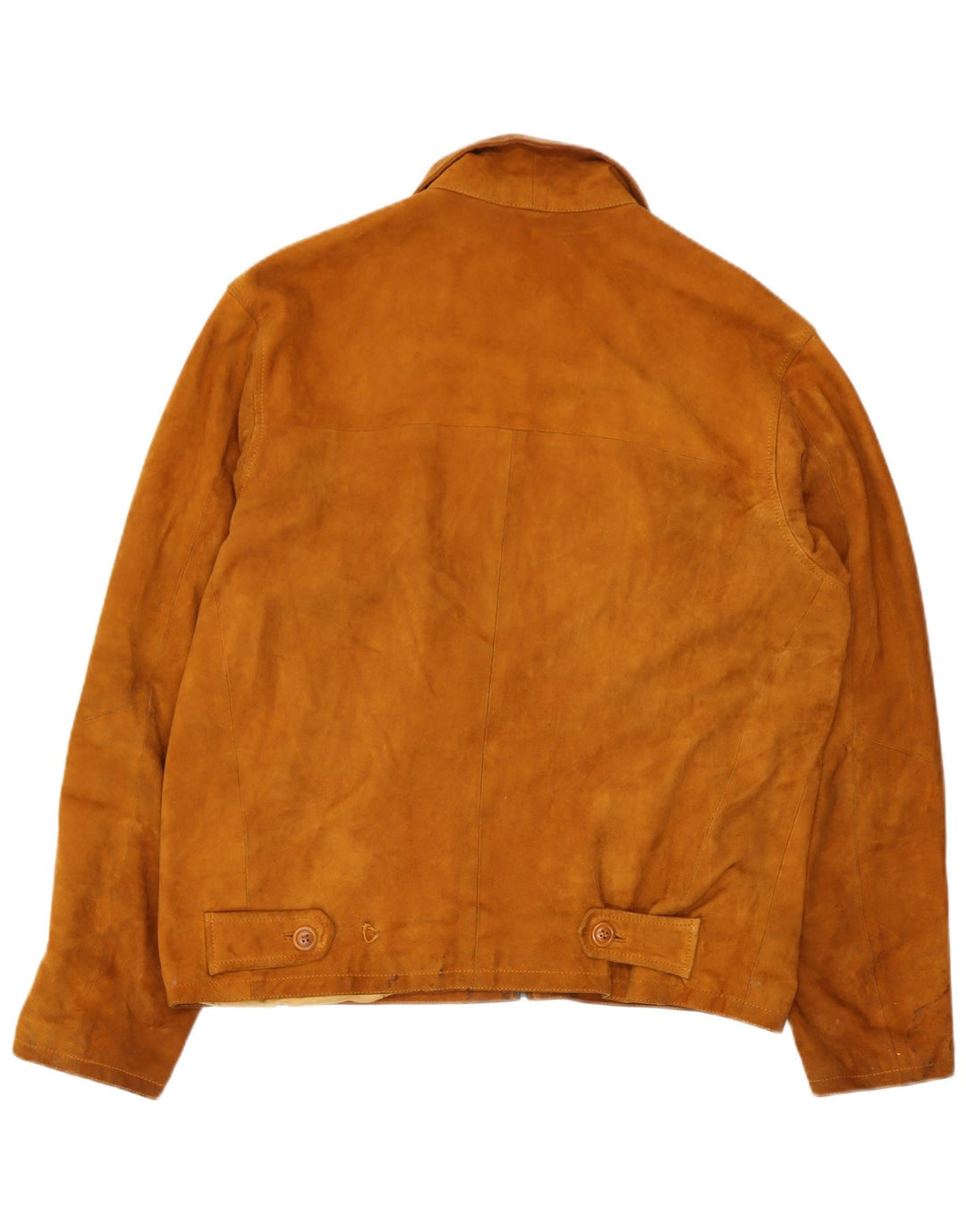 Chaqueta de ante vintage para hombre IT 50 cuero marrón grande