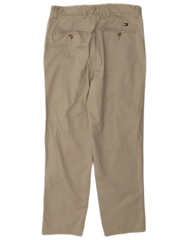 Tommy Hilfiger Pantalón chino recto para hombre W30 L30 Algodón beige