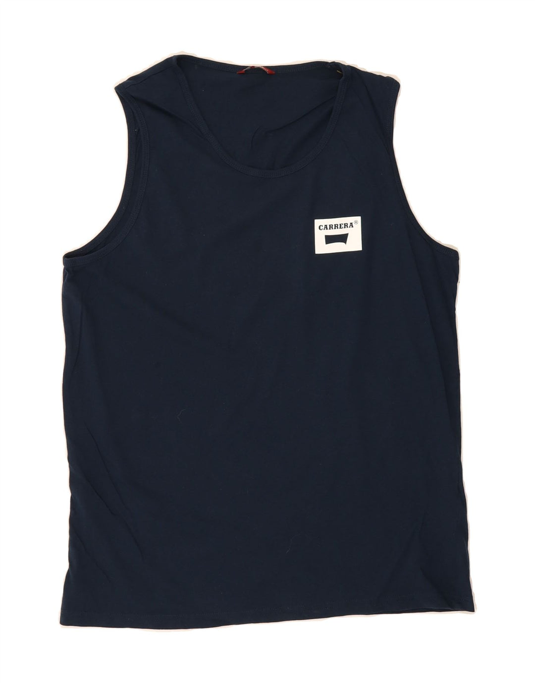CARRERA Mens Vest Top Large Navy Blue Cotton Vintage Carrera and Second-Hand Carrera from Messina Hembry 