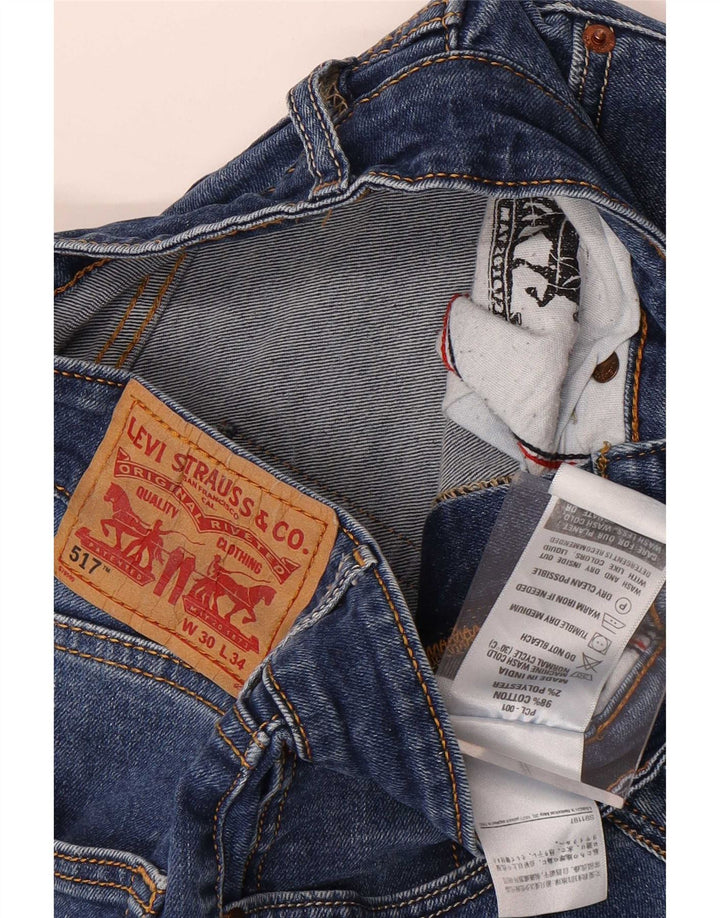 Levi's Hombre 517 Vaqueros Bootcut W30 L30 Algodón Azul