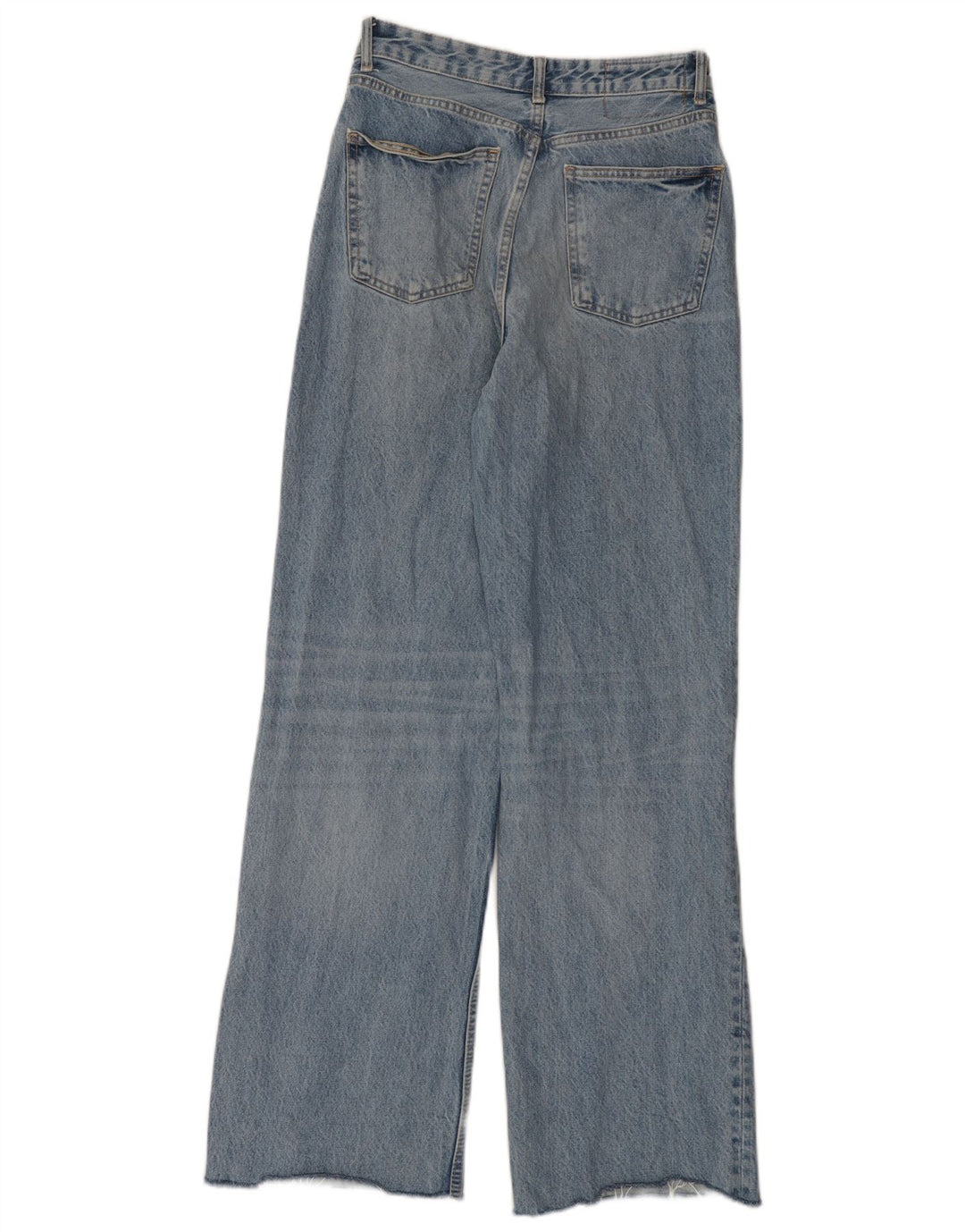Zara Jeans de pierna ancha desgastados para mujer EU 40 Medium W30 L32 Azul