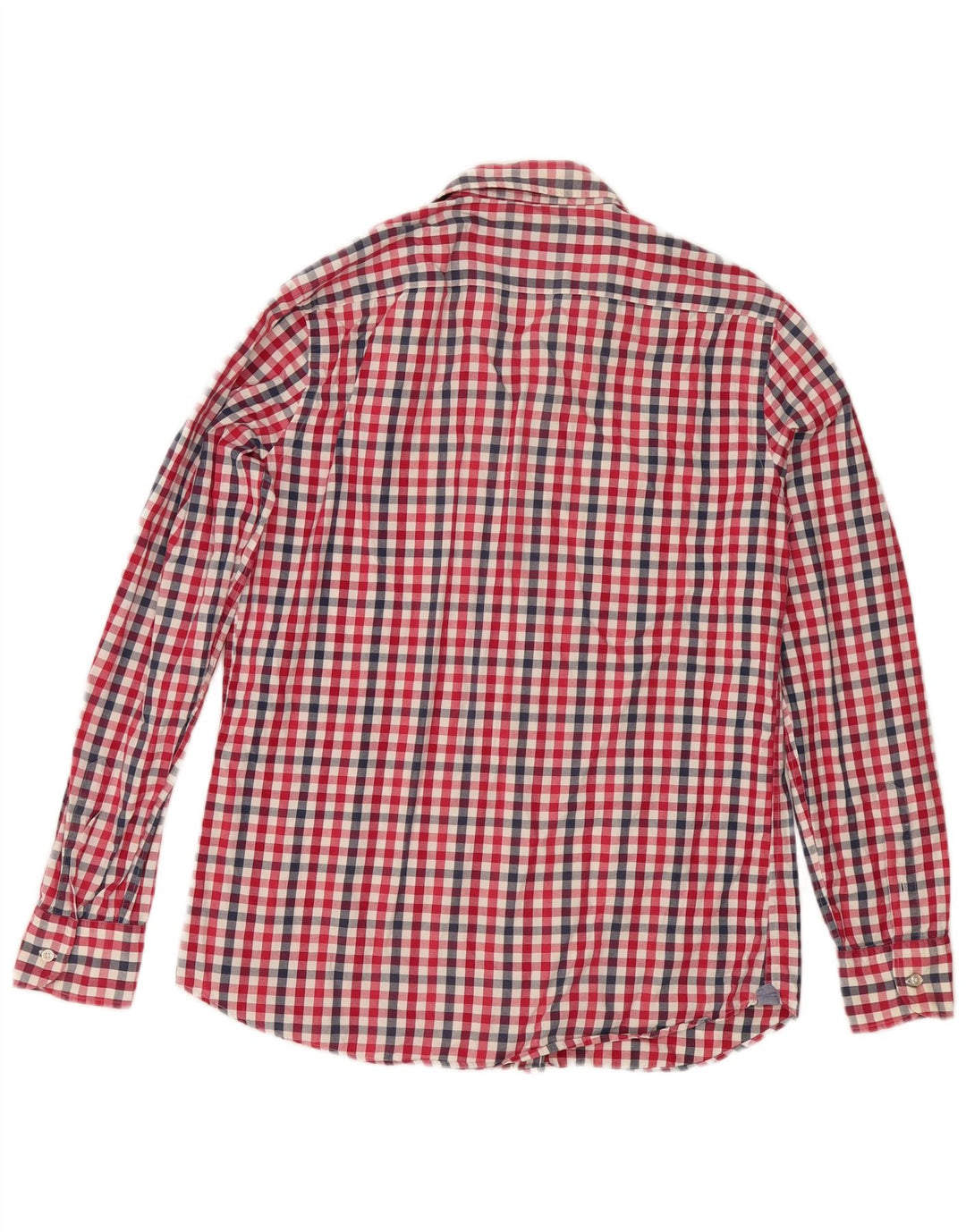 Camisa Massimo Dutti Hombre Vichy Roja Mediana