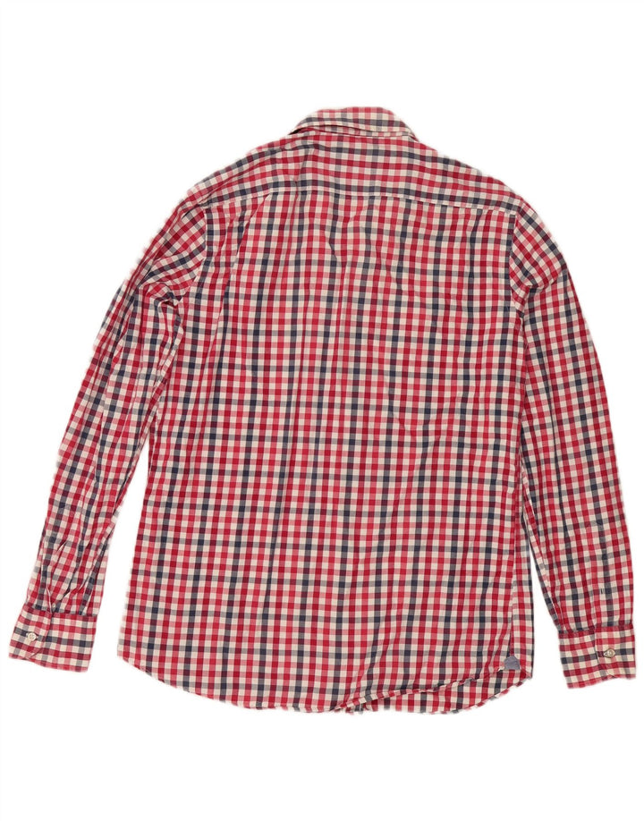 Camisa Massimo Dutti Hombre Vichy Roja Mediana