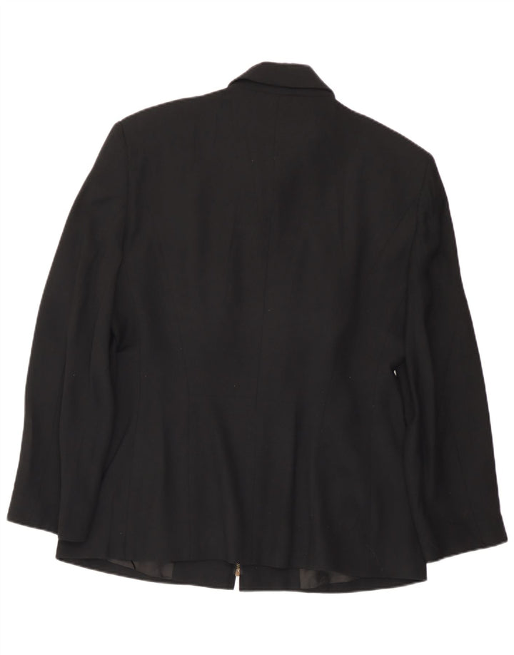 Belfe & Belfe Chaqueta Bomber Mujer IT 46 Grande Lana Negra