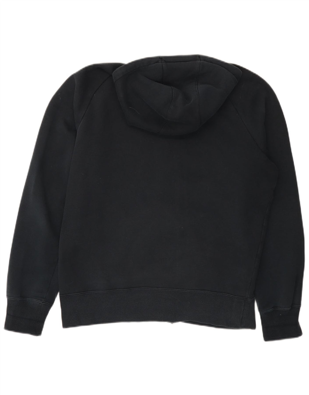 Nike Sudadera con capucha y cremallera gráfica para hombre, algodón negro mediano