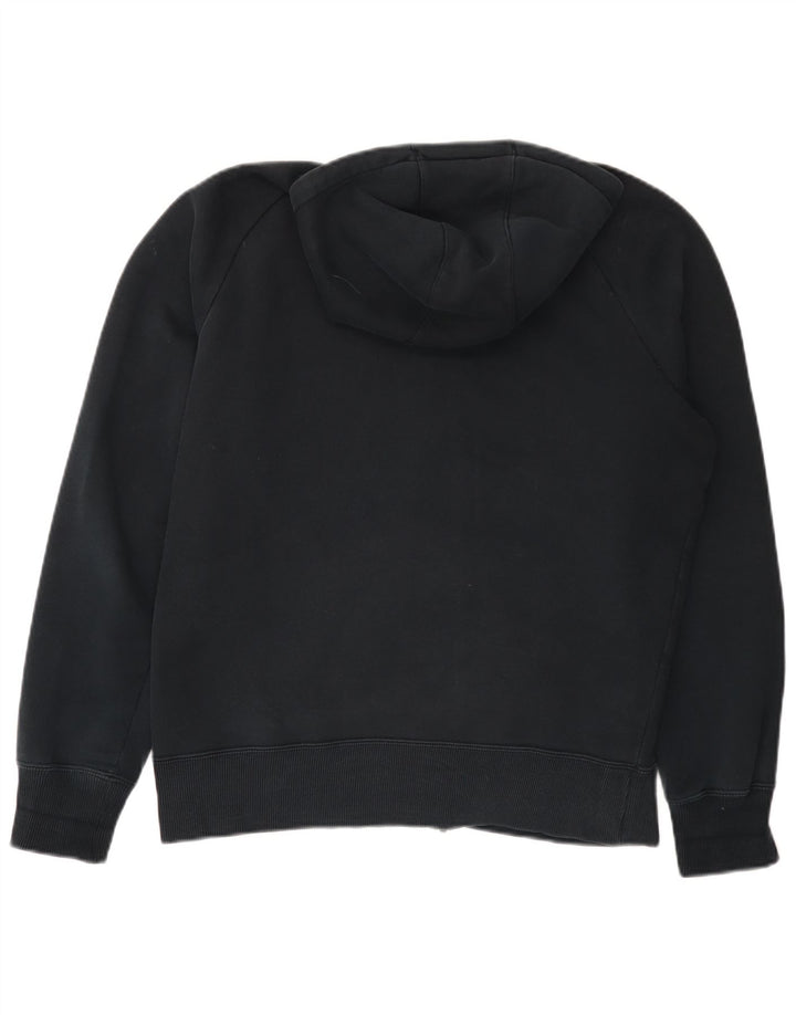 Nike Sudadera con capucha y cremallera gráfica para hombre, algodón negro mediano