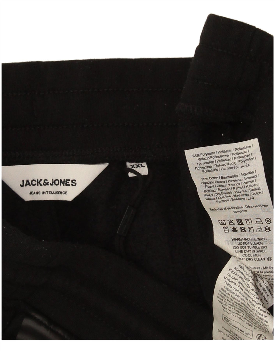 Jack & Jones Pantalón De Chándal Hombre Joggers 2XL Negro Poliéster