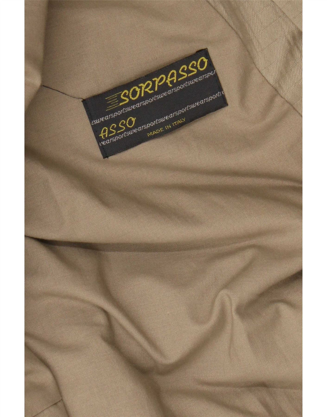 Vintage hombres gabardina Reino Unido 42 XL Beige