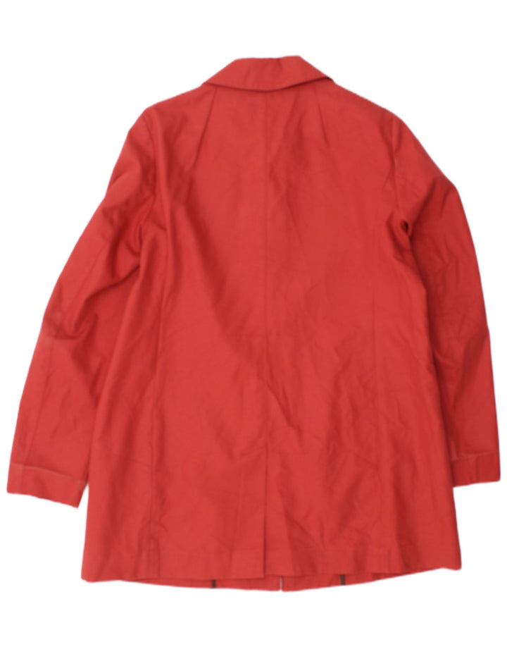 Max Mara Abrigo para mujer Reino Unido 46 Grande Algodón rojo