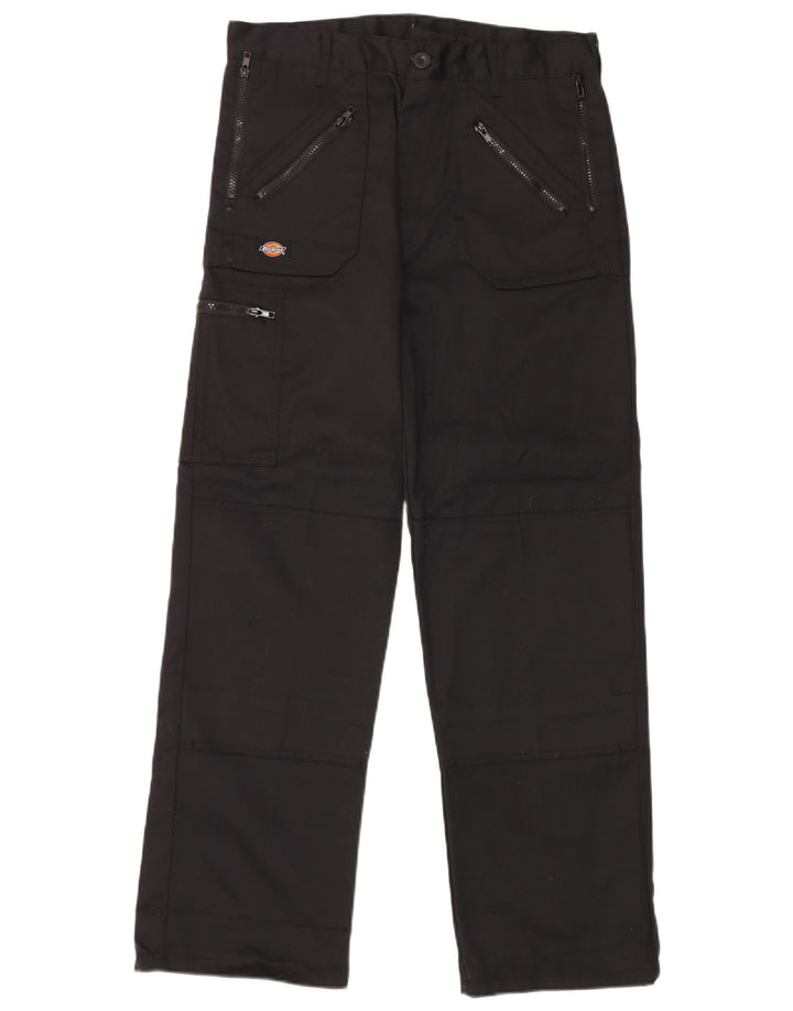 Dickies Pantalones cargo rectos para hombre W32 L31 Poliéster negro