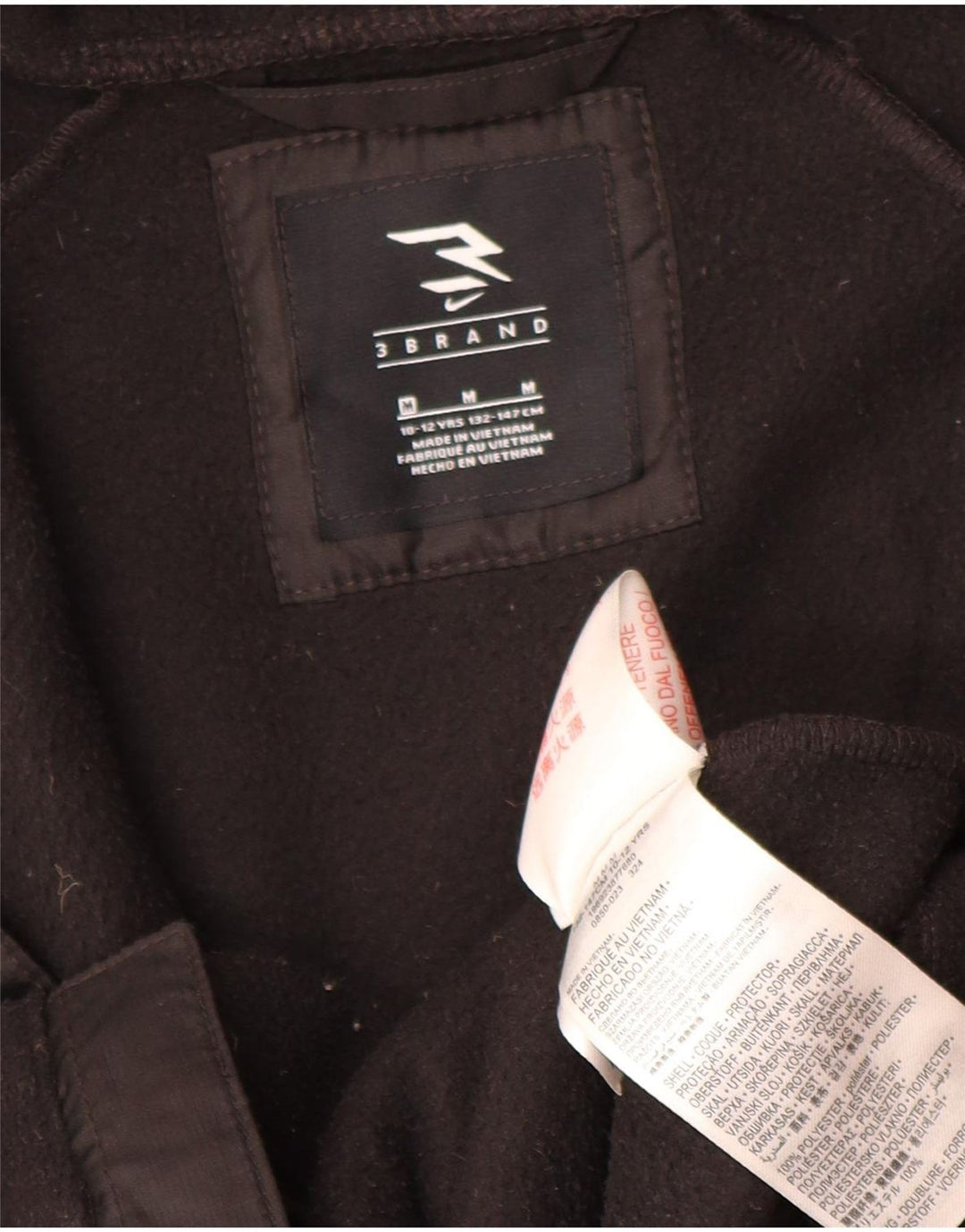 Nike Chaqueta polar con capucha para niños 10-11 años Mediana Negro Poliéster